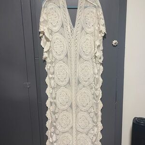 Elegant Cream Lace Dress